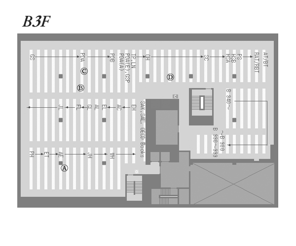 慶應義塾図書館新館地下3階フロアマップ